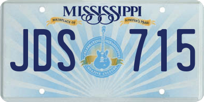 MS license plate JDS715