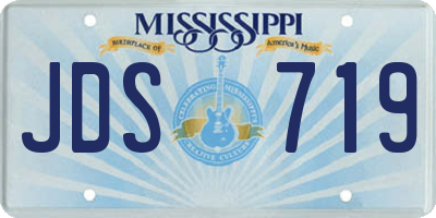 MS license plate JDS719