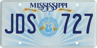 MS license plate JDS727
