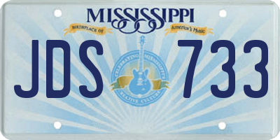 MS license plate JDS733