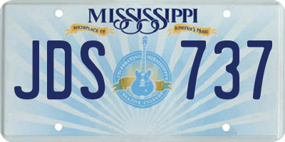 MS license plate JDS737