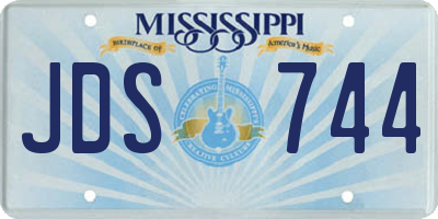 MS license plate JDS744