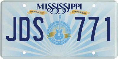 MS license plate JDS771