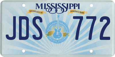 MS license plate JDS772
