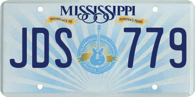 MS license plate JDS779