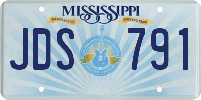 MS license plate JDS791