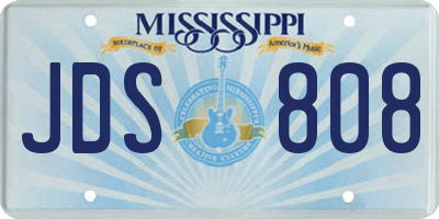 MS license plate JDS808