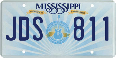 MS license plate JDS811