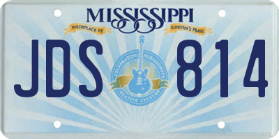 MS license plate JDS814