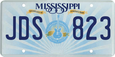 MS license plate JDS823