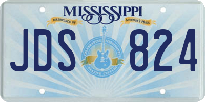 MS license plate JDS824