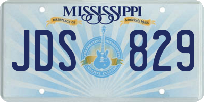 MS license plate JDS829