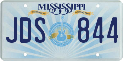 MS license plate JDS844