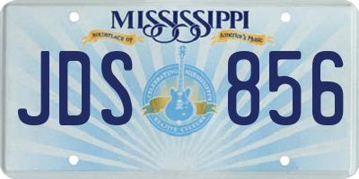 MS license plate JDS856
