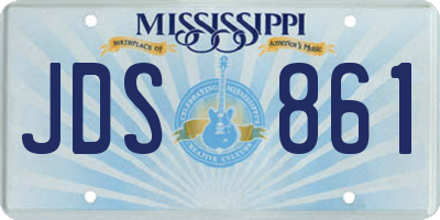 MS license plate JDS861