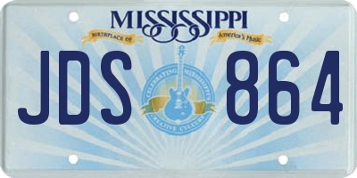 MS license plate JDS864