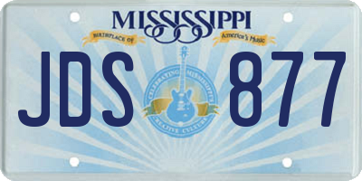 MS license plate JDS877