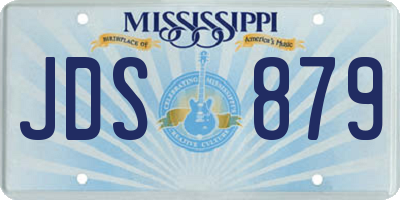 MS license plate JDS879