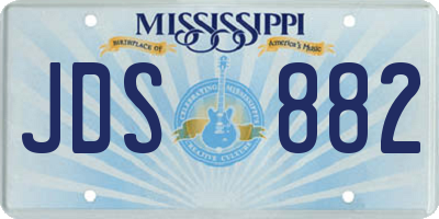 MS license plate JDS882