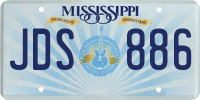 MS license plate JDS886
