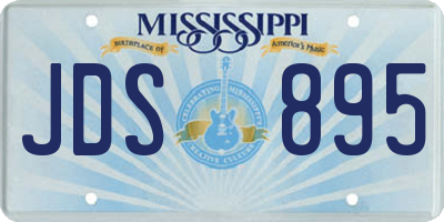 MS license plate JDS895
