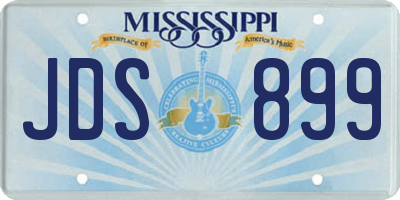 MS license plate JDS899