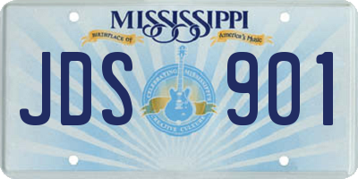 MS license plate JDS901