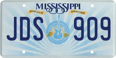 MS license plate JDS909