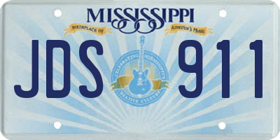 MS license plate JDS911