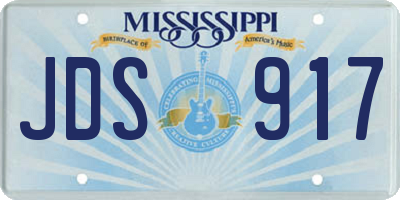 MS license plate JDS917