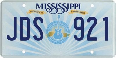 MS license plate JDS921