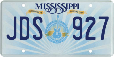 MS license plate JDS927