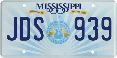 MS license plate JDS939