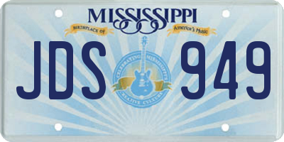 MS license plate JDS949