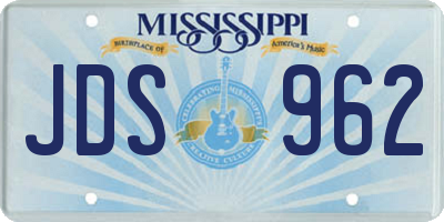 MS license plate JDS962
