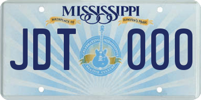 MS license plate JDT000