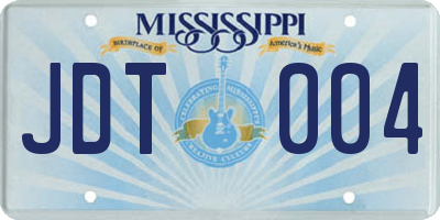MS license plate JDT004