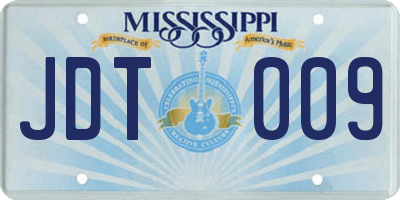 MS license plate JDT009