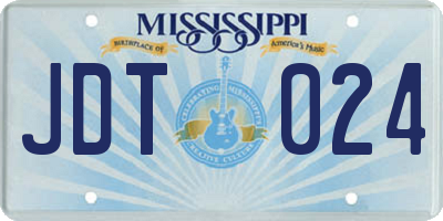 MS license plate JDT024