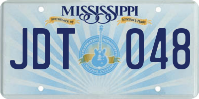 MS license plate JDT048