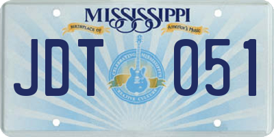 MS license plate JDT051