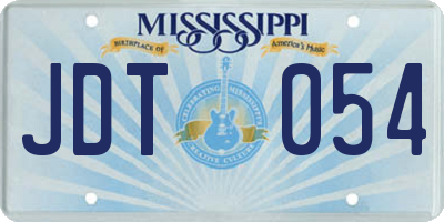 MS license plate JDT054