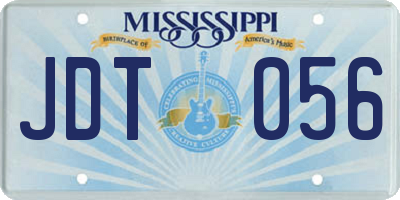 MS license plate JDT056