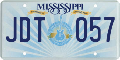 MS license plate JDT057