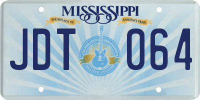 MS license plate JDT064