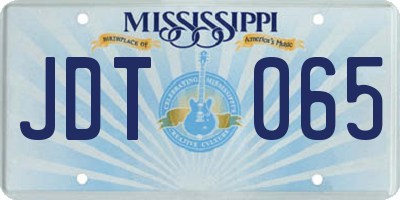 MS license plate JDT065