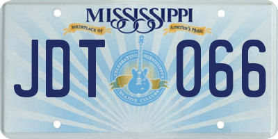 MS license plate JDT066