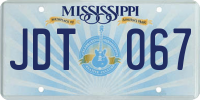 MS license plate JDT067