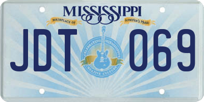 MS license plate JDT069