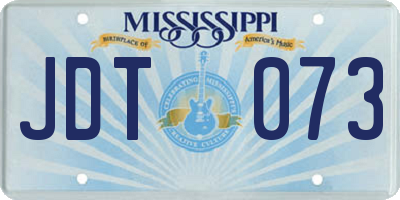 MS license plate JDT073